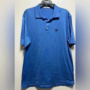 Peter Millar 3-Button Polo Blue Sz Large EUC
